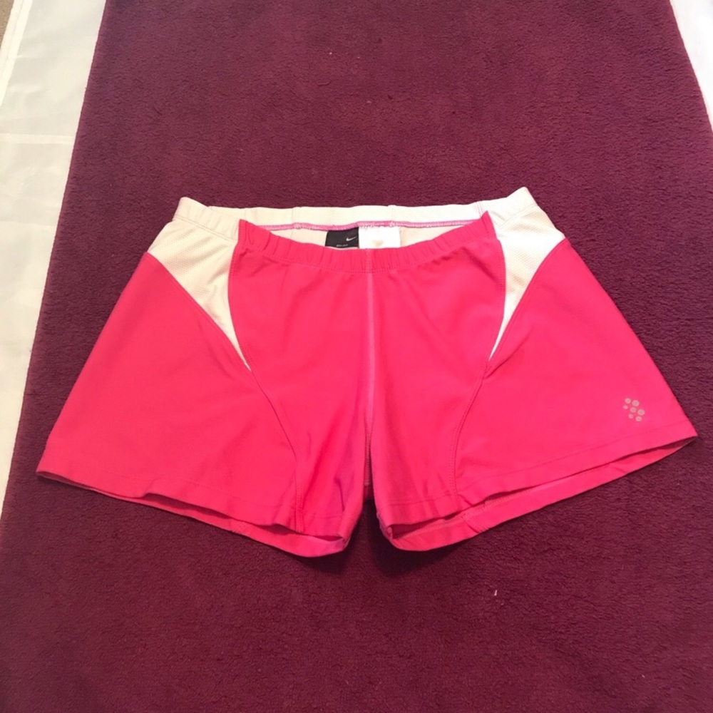 Like New Nike Dri-Fit Sport  Stretch Pink /White Shorts M